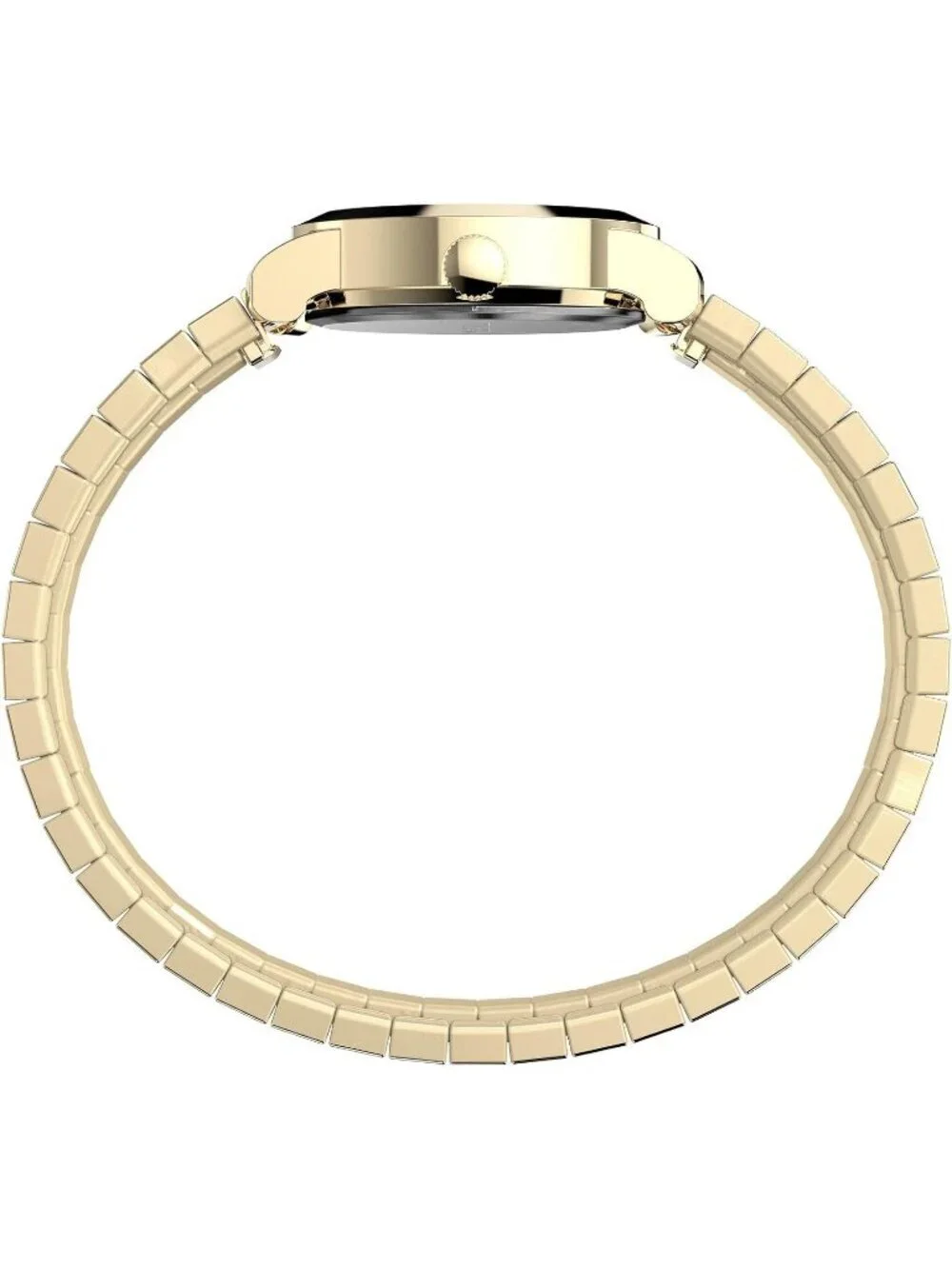 Women's Gold White Analog Quartz Cavatina Pearl Dial Oval Classic Wrist Watch